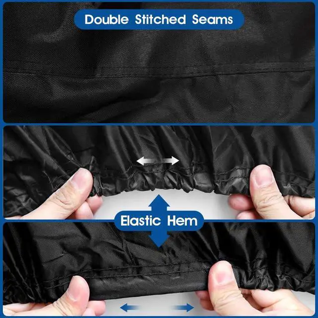 Alt view image 3 of 5 - Boat Cover, Boat Protective Cove Trailerable Boat Cover Fits V Hull, Bass Boat, Fishing Boat (17-19ft)