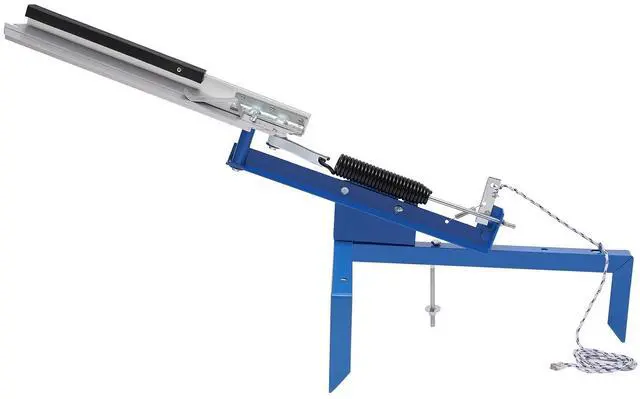 Main image of Clay Pigeon Thrower, Manual Clay Target Thrower/Skeet Thrower Machine, Adjustable Angle(5-35°), Throwing Distance 50-70m, for Outdoor Shooting Training, Practice & Competition, Blue, 39.76x18.11 Inch