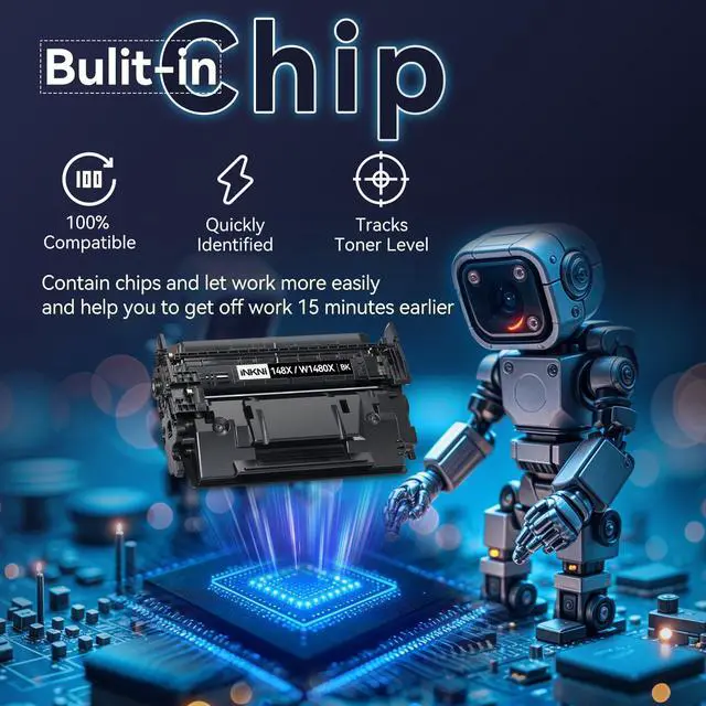 Alt view image 5 of 7 - 148X W1480X 148A Toner Cartridge for 4001n MFP 4101fdw,2 Pack Black | Compatible for HP LaserJet Pro MFP 4101fdw 4101fdn Pro 4001dw 4001dn Printer,9500 Page,Ideal for Home Office Small Businesses