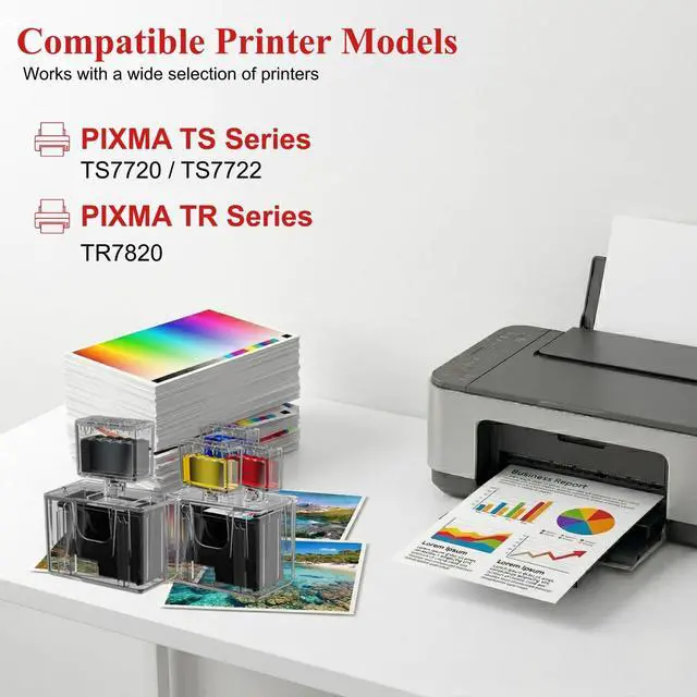 Alt view image 2 of 7 - PG-285XL CL-286XL Ink Refill Kit for Canon 285XL 286XL Ink Cartridges Compatible for Canon 285 286 PG-285 CL-286 XL Work with Pixma TS7720 TS7722 TR7820 Printer Ink (12-Pack, 6BK/2C/2M/2Y)