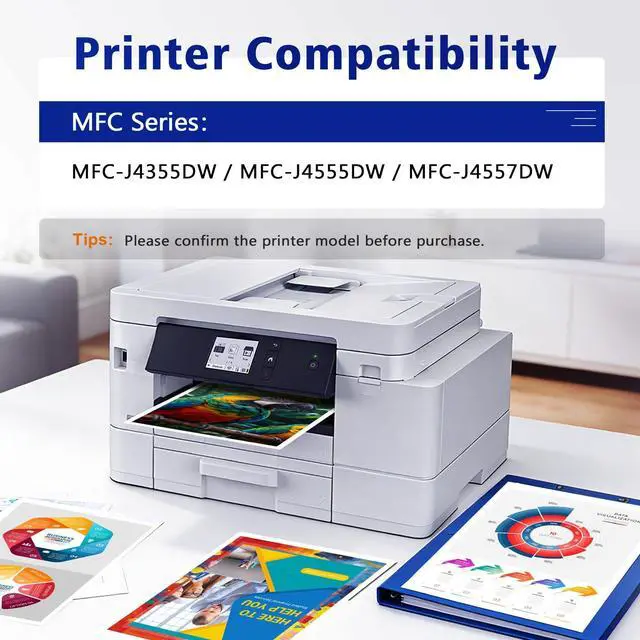 Alt view image 3 of 7 - LC506XL LC506 Ink Cartridges Compatible for Brother LC 506XL LC 506 Ink Works for Brother MFC-J4355DW MFC-J4555DW MFC-J4557DW Printers (4 Pack, with Chip)