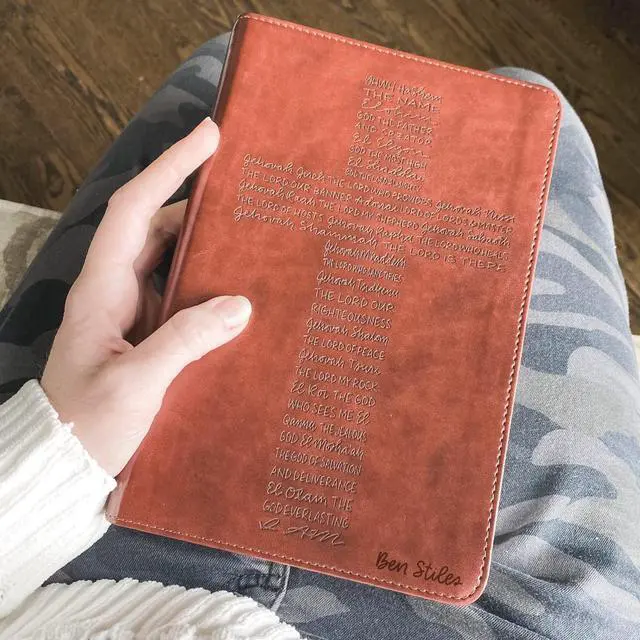 Alt view image 2 of 7 - ESV Student Study Bible | Personalized with Name | Custom Design is Hand Lettered and Laser Engraved | Gift for Birthday, Baptism, Graduation, Wedding