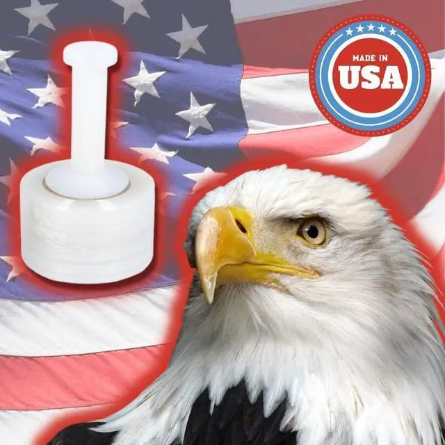 Alt view image 6 of 6 - PSBM Mini Stretch Wrap with Plastic Handle, 18 Rolls 3 Inch x 700 Feet 120 Gauge Heavy Duty Clear Plastic Wrap Industrial Strength Shrink Film for Moving, Packing & Shipping, Made in USA