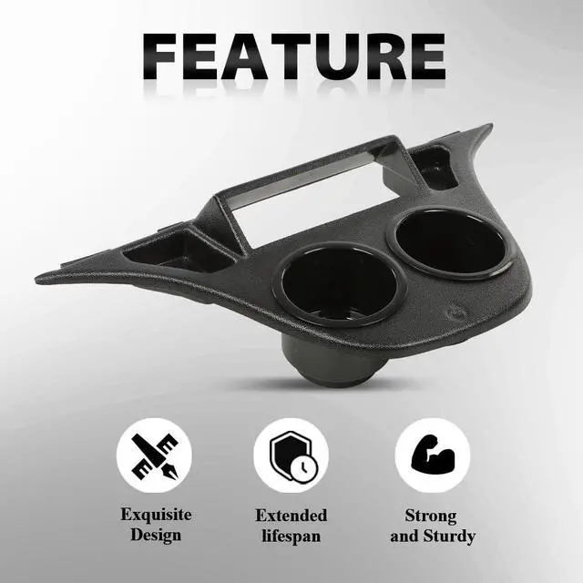 Alt view image 4 of 7 - Golf Cart Drive Dash Mounted Radio Adapter w/Cup Holder Compatible with Drive Golf Cart