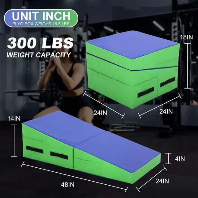 Alt view image 6 of 7 - Gymnastics Mat - Incline Tumbling Mat, Folding, Cheese Wedge Design for Kids Indoor/Outdoor Exercise & Yoga