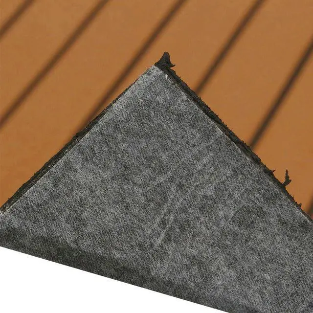Alt view image 5 of 7 - EVA Foam Faux Teak Boat Decking Sheet Self-Adhesive Non-Skid 94.5" x 46" (30 sqft) Fits for Sea Deck Marine Yacht RV Boat Flooring Mats