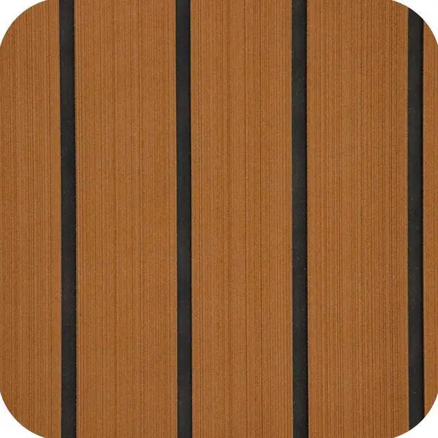 Alt view image 7 of 7 - EVA Foam Faux Teak Boat Decking Sheet Self-Adhesive Non-Skid 94.5" x 46" (30 sqft) Fits for Sea Deck Marine Yacht RV Boat Flooring Mats