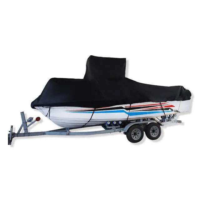 Main image of 420D Heavy Duty Boat Cover Outdoor Durable and Tear Proof Replacement for T - Top Boat 16-18.5FT 606 x 320CM