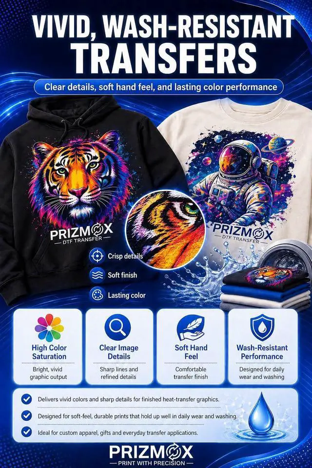 Alt view image 6 of 7 - DTF Ink 1500ML Combo Pack Pigment Ink Use with DTF Film Heat Transfer Printing, Refill for DTF Printer DX5 DX7 5113 XP600 I3200 4720 XP15000(2 White+KCMY, 250ml x 6)