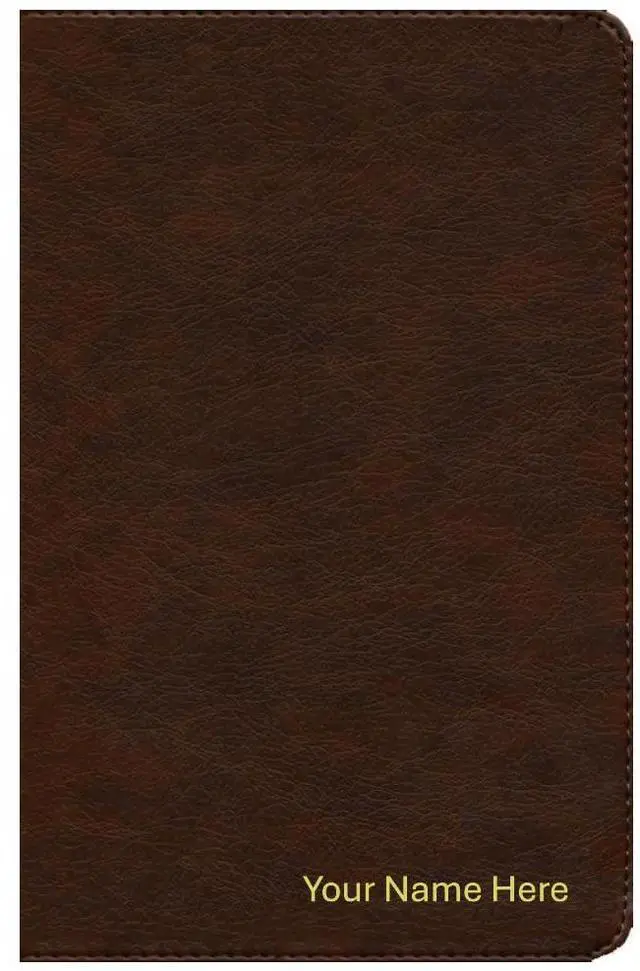Main image of Personalized NLT Thinline Reference Bible Filament Enabled Edition Soft Leather-look, Rustic Brown, Baptism, Graduations, New Living Translation