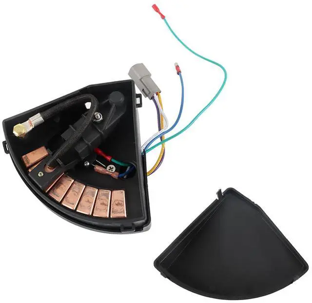 Main image of 48V Golf Cart Wiper Switch Assembly Replacement, Push Button, Lever Actuator, Manual Operation, Black