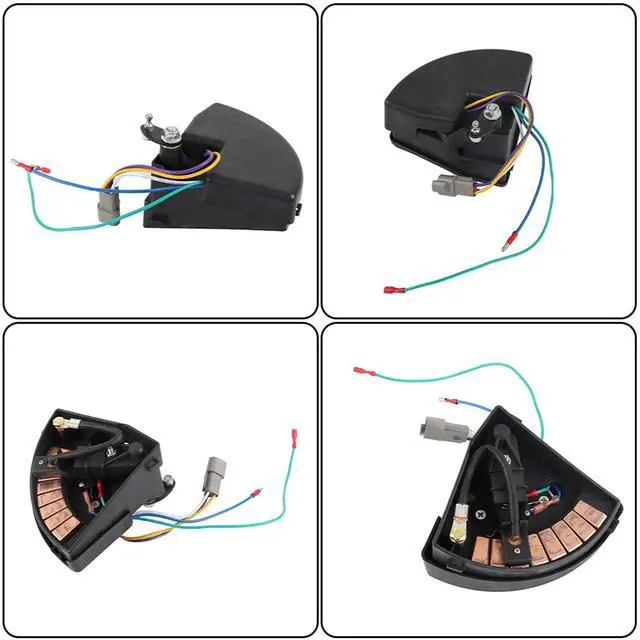 Alt view image 5 of 7 - 48V Golf Cart Wiper Switch Assembly Replacement, Push Button, Lever Actuator, Manual Operation, Black