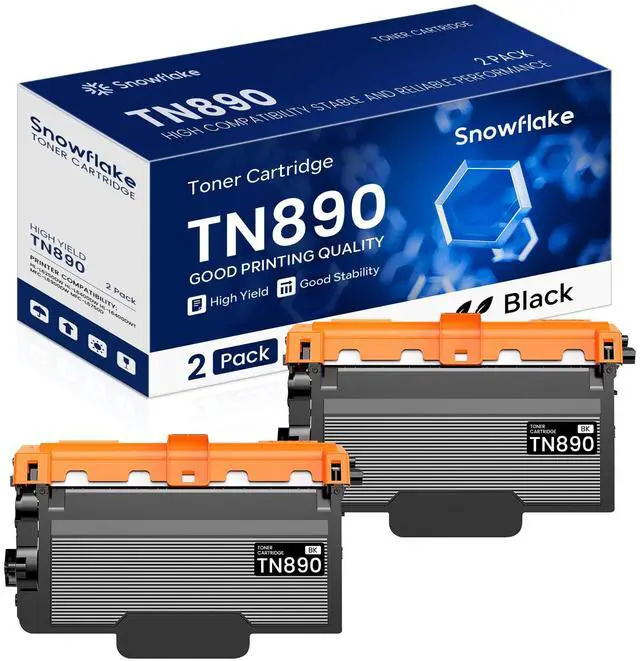 Main image of TN890 TN-890 2 Pack Compatible TN-890 Ultra High Yield Toner Cartridge Replacement for Brother MFC-L6900DW HL-L6400DW HL-L6250DW MFC-L6750DW Toner Printer