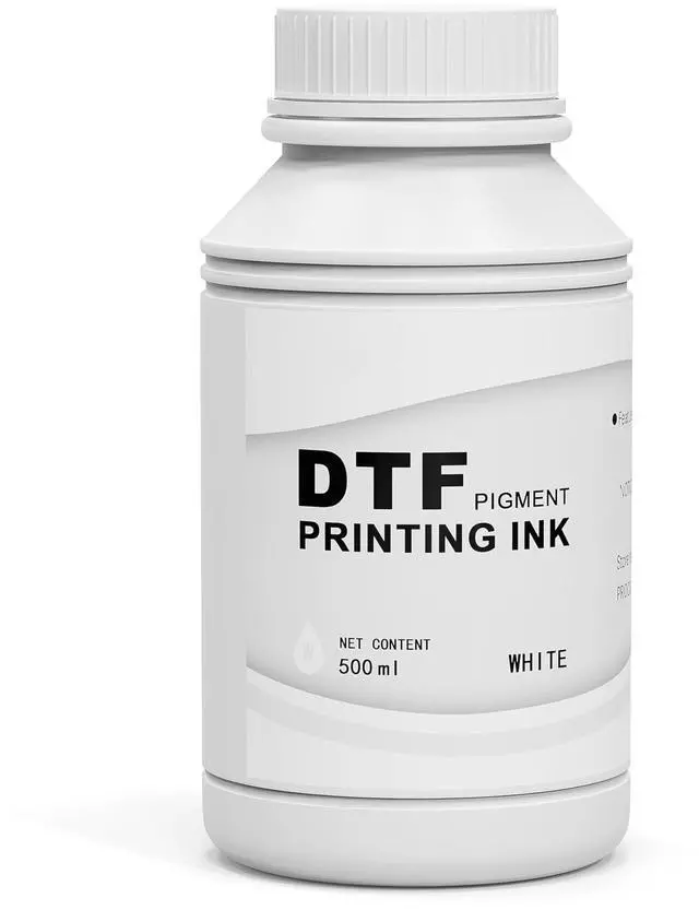 Main image of DTF Ink White, Premium Transfer Printer Ink for Printhead ET-8550, L1800, L805, R2400, P400, P800, XP15000 Professional DTF Printers Direct to Film Heat Transfer Printing (W, 500ml)