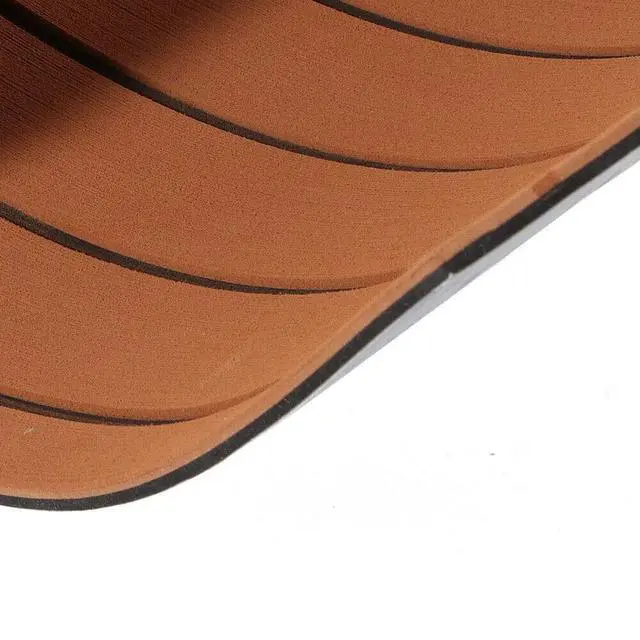 Alt view image 7 of 7 - Teak Decking, 35.4"X94.5" EVA Foam Faux Teak Boat Decking Sheet Self-Adhesive Pad Sea Deck Marine