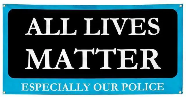 Main image of Vinyl Banner Multiple Sizes All Lives Matter Especially Our Police Profession Outdoor Weatherproof Industrial Yard Signs Black 6 Grommets 36x72Inches
