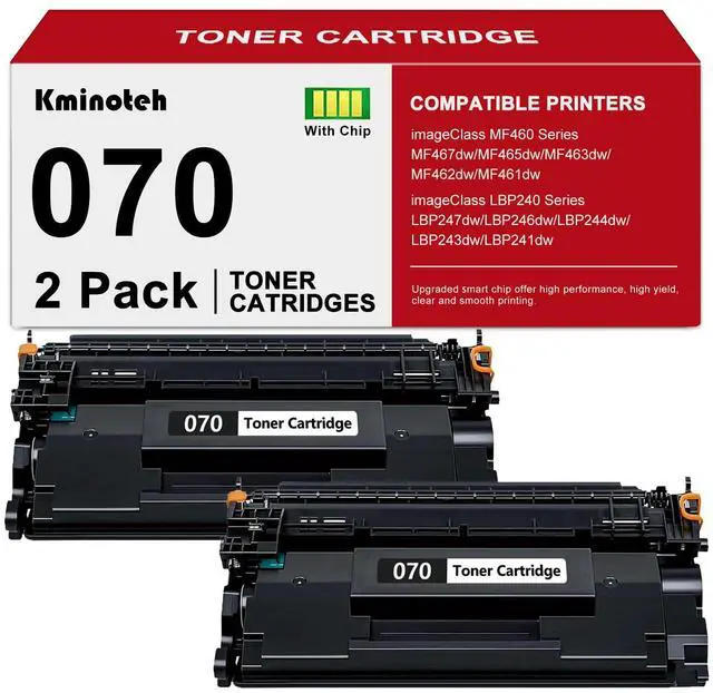 Main image of 070 Toner Cartridge Compatible for Canon 070 Toner Cartridge Compatible for Canon imageCLASS MF465dw MF462dw LBP246dw LBP247dw Printer (2 Pack)
