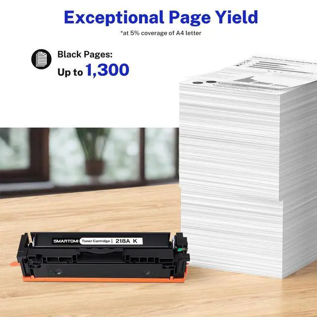Alt view image 3 of 6 - 218A Toner Cartridge 2 Pack Set Compatible Replacement for HP 218A 218X W2180A W2180X Works with Color Pro MFP 3301 3201 Series MFP 3301cdw 3301fdw 3301sdw 3201dw Printer with Chip