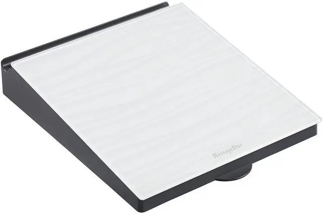 Main image of MessageStor Dry-Erase Glass Board Memo Station, Desk Organizer, Waves