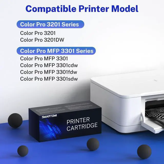 Main image of 218X Toner Cartridges 1-Pack High Yield (with Chip) Compatible Replacement for HP Color Pro MFP 3301SDW 3301CDW 3301FDW 3201DW Printer 3301 3201 Series | W2180X