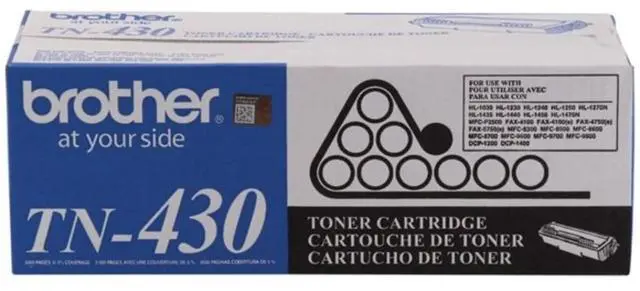 Alt view image 3 of 7 - Genuine TN430 Mono Laser Toner Cartridge, black
