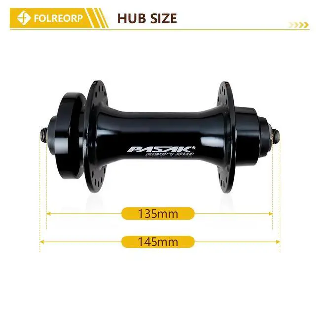 Alt view image 5 of 7 - 20/26 Inch X 4.0" Fat Tire Bike Front Wheel Aluminum Alloy Rim 36H Disc Brake 14G Spokes Beach Bike Wheel 135mm Hub, 9mm Quick Release for 7/8/9/10s Rotary Freewheel Snow Beach E-Bike