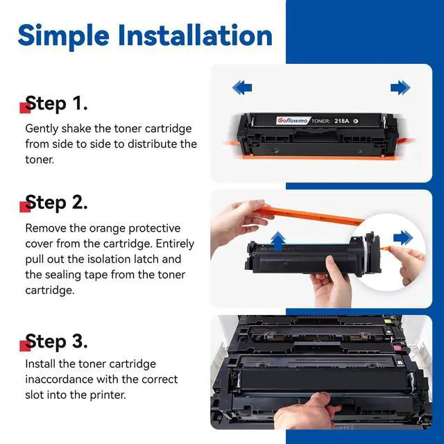 Alt view image 5 of 6 - 218A Toner Cartridges 1-Pack Black Compatible Replacement for HP Color Pro MFP 3301SDW 3301CDW 3301FDW 3201DW Printer 3301 3201 Series | W2180A