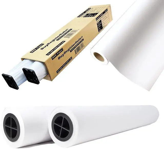 Main image of CAD Paper Rolls (2 Rolls) 36x300 Plotter Paper, 96 bright, 20lb Wide Format Ink Jet Bond Rolls with 2 Inch Core - Premium Quality Bond (Width 36 x 300 Length)