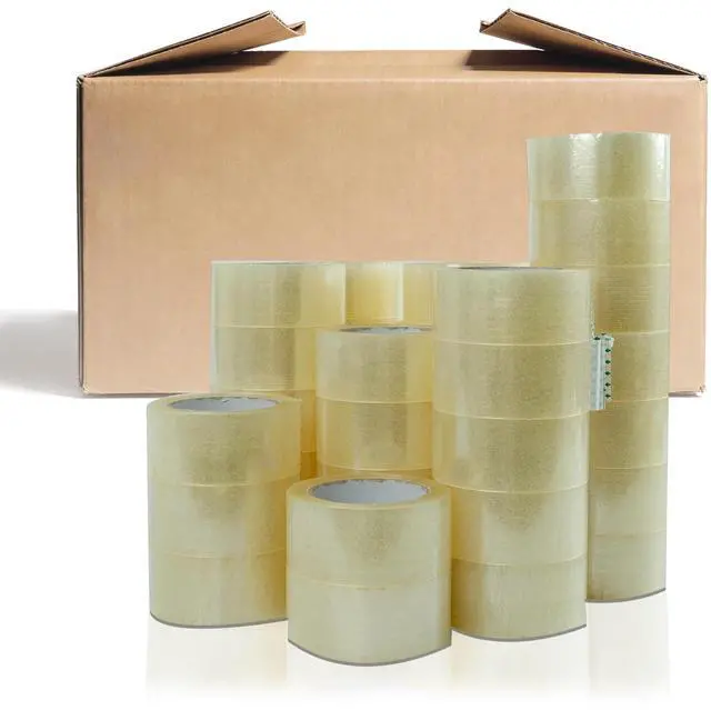 Main image of Heavy Duty Clear Packing Tape 110 Yards Per Roll (36 Rolls) - 2 Inch Width 1.8 Mil Thick, Strong Pressure-Sensitive Adhesive Packing Tape for Office Storage Moving Mailing Packaging and Shipping