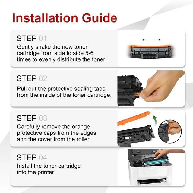 Alt view image 7 of 7 - 072 Black Toner Cartridge 2 Pack for Canon MF284dw MF287dw Toner | Compatible for Canon 072 Toner CRG072 Toner Work for ImageCLASS MF284dw MF287dw MF289dw LBP172dw Series Printer (with Chip)