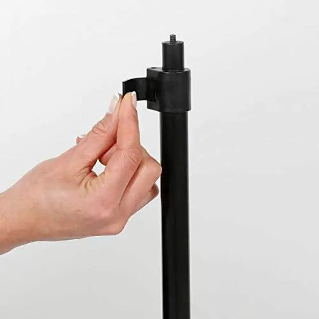 Alt view image 3 of 6 - Pedestal Adjustable Telescoping Menuboard, Aluminum Profile, Black Double Sided Slide-In Poster Frame, 8.5x11 inch Document, Brochure, Sign Holder (Black - 1 Pack)