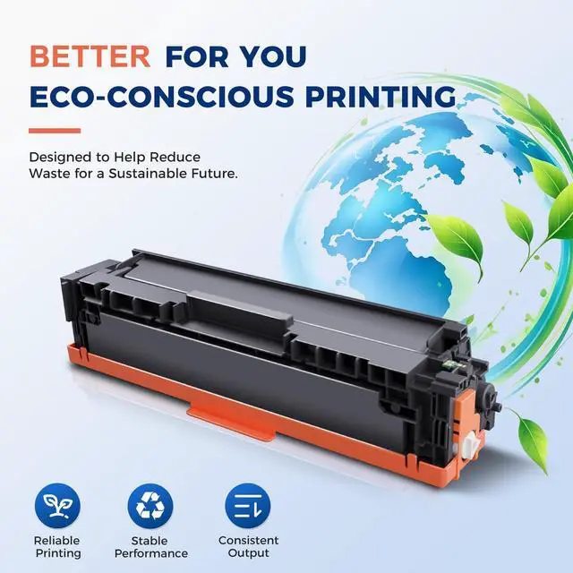 Alt view image 7 of 7 - 206A Black Toner Cartridge 2 Pack M283cdw W2110A 206X W2110X | Replacement for HP 206A Work for HP Color LaserJet Pro MFP M283fdw M255dw M283 M255 Printer Ink High Yield (with Chip)
