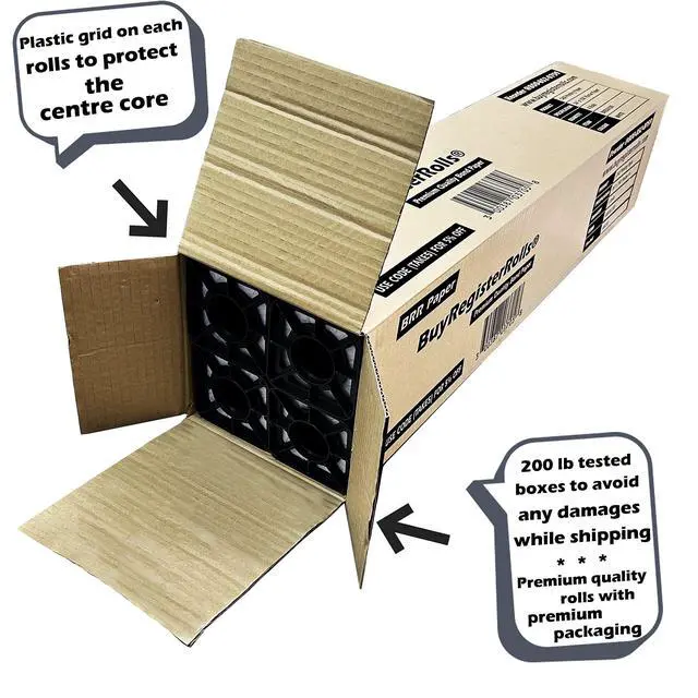 Alt view image 2 of 2 - CAD Paper Rolls (2 Rolls) 36x300 Plotter Paper, 96 bright, 20lb Wide Format Ink Jet Bond Rolls with 2 Inch Core - Premium Quality Bond (Width 36 x 300 Length)