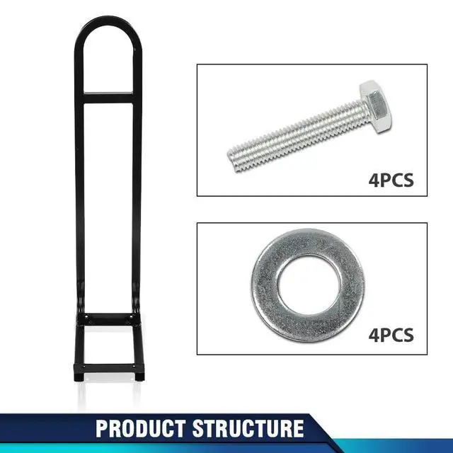 Alt view image 4 of 7 - Black Universal Golf Cart Rear Seat Safety Grab Bar Fit for EZGO, Club Car and Yamaha