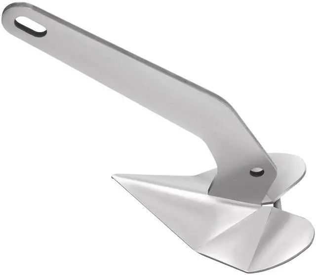 Main image of 316 Stainless Steel Boat Anchor, 10LBS Delta Style Boat an-chor, Silver Wing Style Triangle Anchor, Heavy Duty Marine Grade Triangle an-chor for Pontoon, Fishing Boats, Sport Boats, Sailboats