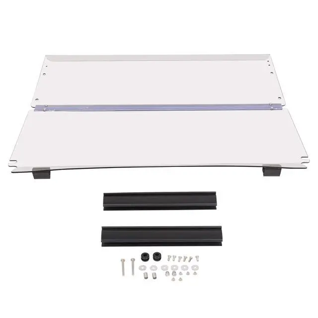 Alt view image 7 of 7 - Golf Cart Foldable Windshield Compatible with 2004-UP CC Club Car Precedent XF I2 I2L I3 Fold Down Windscreen