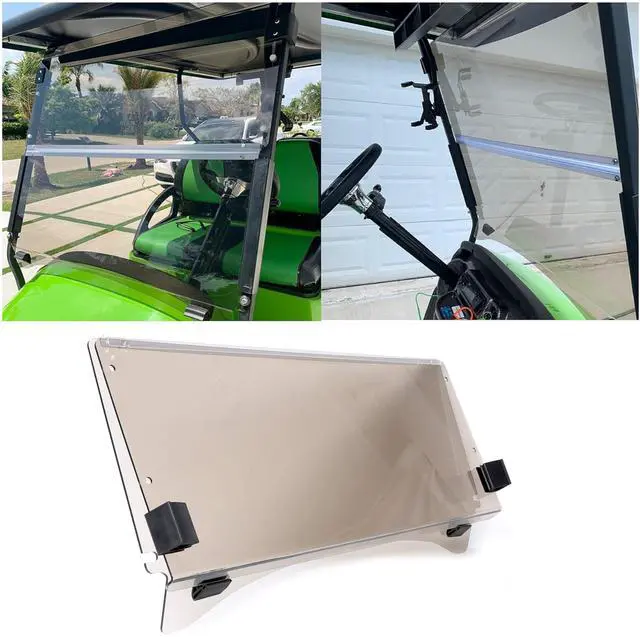 Main image of Golf Cart Foldable Windshield Compatible with 2004-UP CC Club Car Precedent XF I2 I2L I3 Fold Down Windscreen