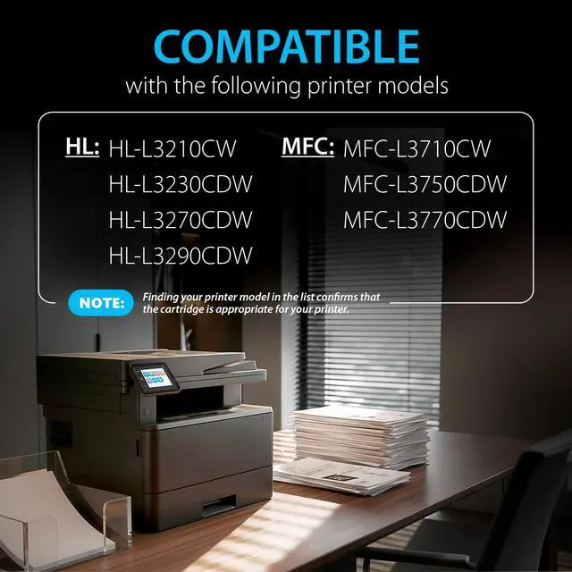 Alt view image 2 of 7 - Compatible TN227 High Yield Toner Cartridge 5 Pack (2BK/C/M/Y) Replacement for Brother TN-227 TN-223 TN223bk TN227bk to use with MFC-L3770CDW HL-L3290CDW HL-L3270CDW MFC-L3710CW HL-L3210CW