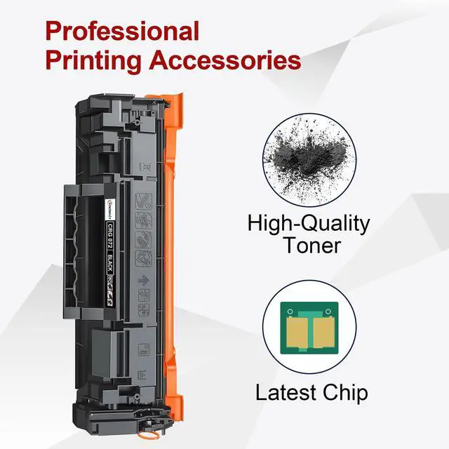 Alt view image 5 of 7 - 072 Black Toner Cartridge 2 Pack for Canon MF284dw MF287dw Toner | Compatible for Canon 072 Toner CRG072 Toner Work for ImageCLASS MF284dw MF287dw MF289dw LBP172dw Series Printer (with Chip)