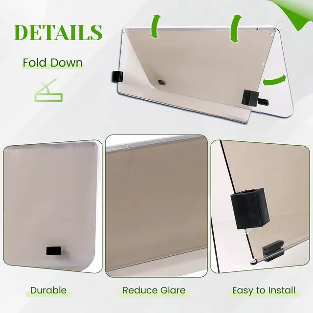 Alt view image 6 of 7 - Tinted Windshield Compatible with 2000.5-Up Club Car DS Golf Cart Fold Down Windscreen Smoke