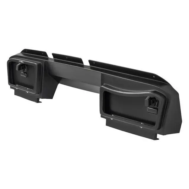 Alt view image 5 of 7 - Dashboard Cover w/Locking Doors Compatible with 2008-2014 EZGO RXV Gas/Electric Models Golf Cart Front Dash Cover Carbon Fiber Color