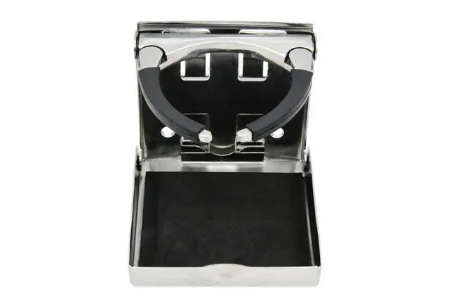 Alt view image 6 of 7 - Folding Cup Holders for Boats 4"x4", Adjustable Folding Cup Holder 2-5/8"~3-1/2", 304 Stainless Steel Boat Cup Holder, Stainless Boat Cup Holders for Drinks