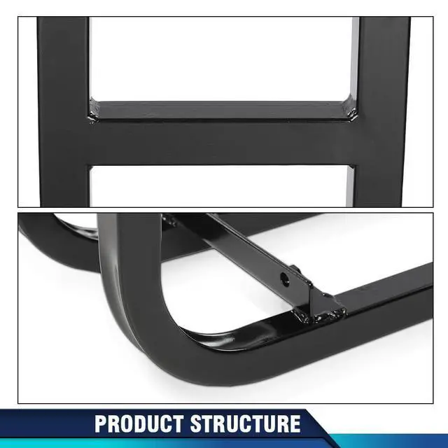 Alt view image 6 of 7 - Black Universal Golf Cart Rear Seat Safety Grab Bar Fit for EZGO, Club Car and Yamaha