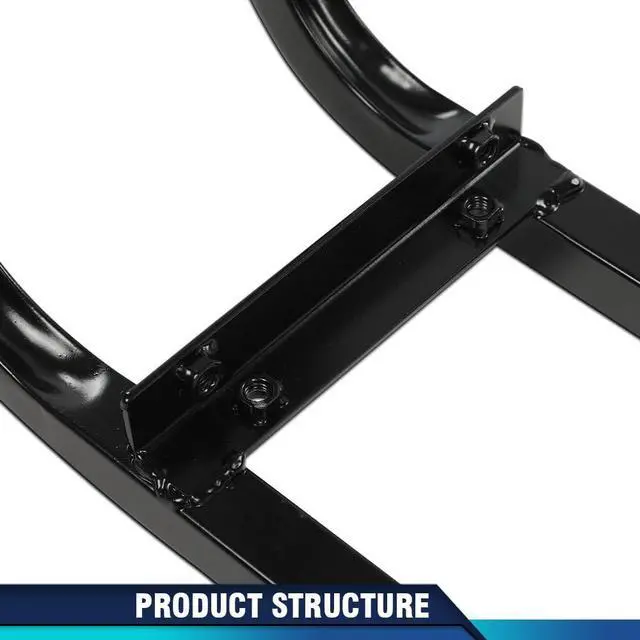 Alt view image 7 of 7 - Black Universal Golf Cart Rear Seat Safety Grab Bar Fit for EZGO, Club Car and Yamaha