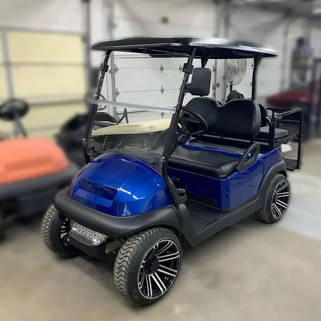 Alt view image 5 of 7 - Golf Cart Foldable Windshield Compatible with 2004-UP CC Club Car Precedent XF I2 I2L I3 Fold Down Windscreen