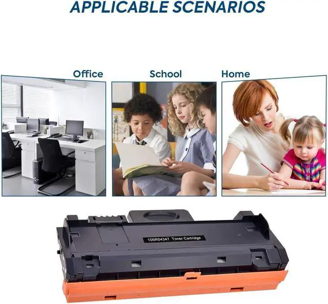Alt view image 6 of 7 - B205 B210 B215 Black Toner Cartridge Replacement for Xerox 106R04347 2 Pack | Compatible for Xerox Printer B210 B205 B215 B205NI B210DNI B215DNI B205MFP B215MFP, High Yield 3,000 Pages Xeroxing Ink