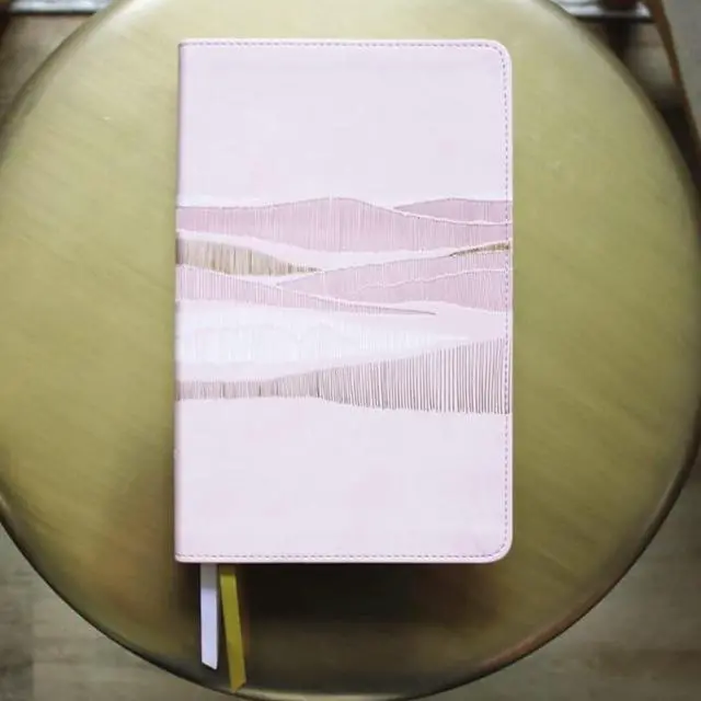 Alt view image 5 of 7 - Personalized NIV Thinline Bible - Comfort Print - Soft Leather-look - Pink and Gold - Custom Name Imprint - Gift - Graduations - New International Version
