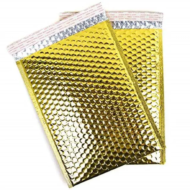 Alt view image 2 of 2 - ProLine Metallic Gold Bubble Padded Shipping Mailers 8.5x12 Inch Self Seal Padded Envelopes (200)
