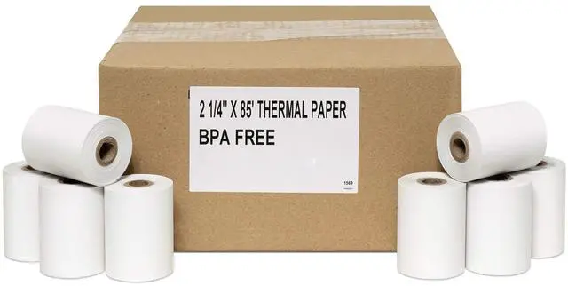 Main image of (150 Rolls) 2 1/4 x 85' First Data FD130 FD50 FD400 FD55 FD100Ti Thermal Paper 150 Rolls