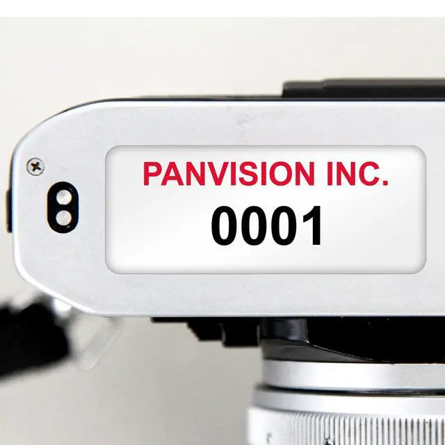 Alt view image 5 of 5 - Custom Asset Labels with Sequential Numbering | 0.5" x 1.25", Aluminum Foil Tags, Pack of 100, Made in USA